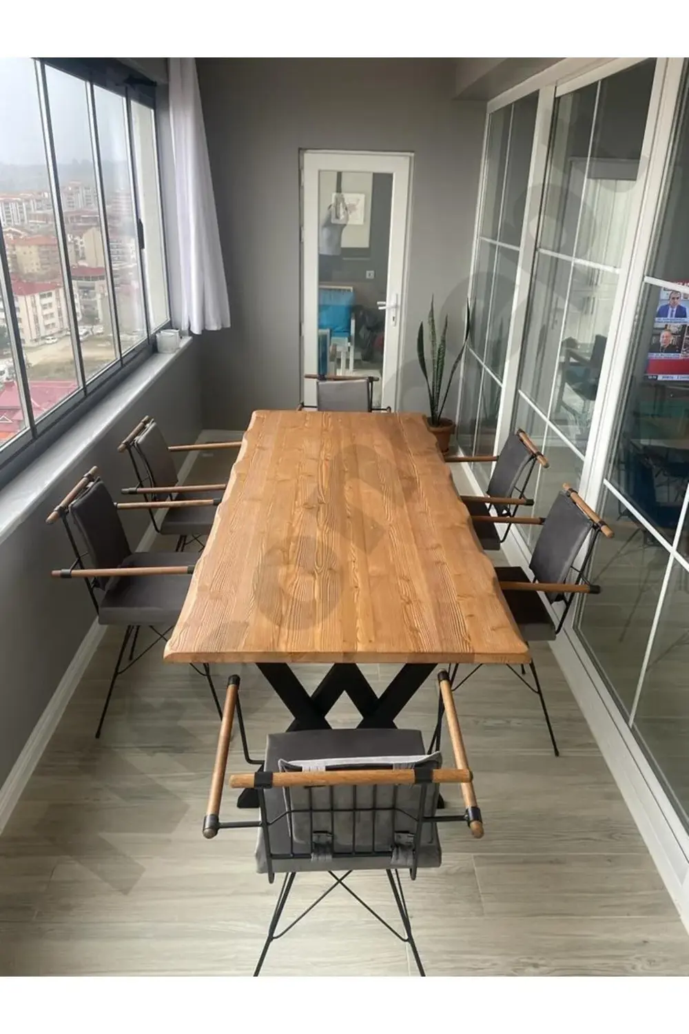 Nt Concept Ntconcept Doğal Ahşap Yemek Masası - (Uzunluk 120Cm-Derinlik 60Cm