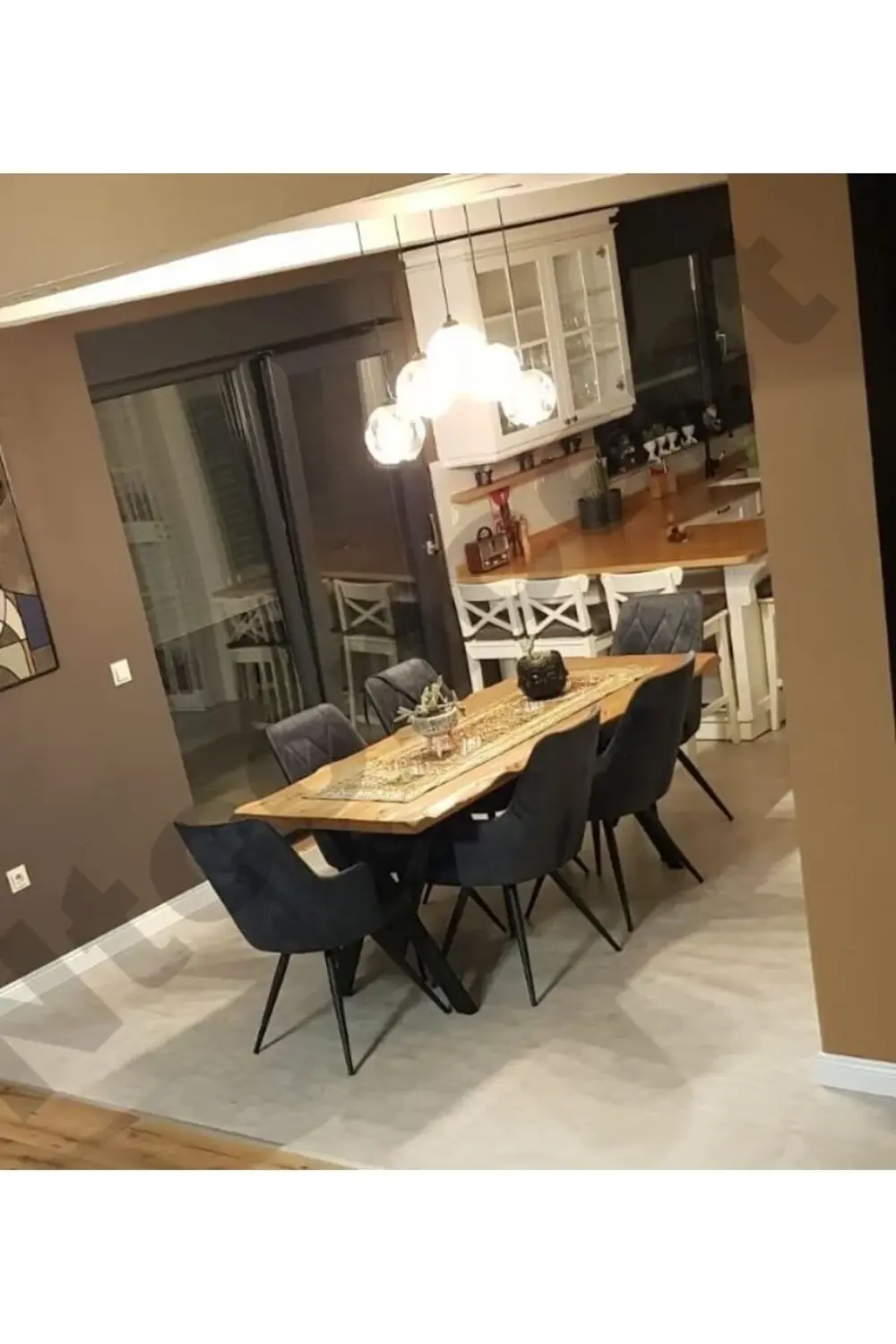 Nt Concept Ntconcept Doğal Ahşap Yemek Masası - (Uzunluk 120Cm-Derinlik 60Cm