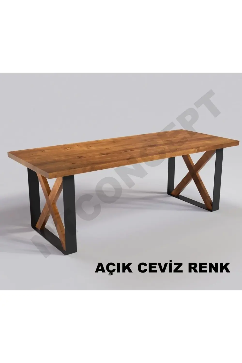 Nt Concept Ntconcept Doğal Ahşap Yemek Masası - (Uzunluk 230Cm-Derinlik 85Cm
