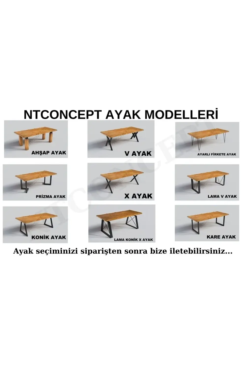 Nt Concept Ntconcept Doğal Ahşap Yemek Masası(100Cm-210Cm-H76cm)-Sadece Masa