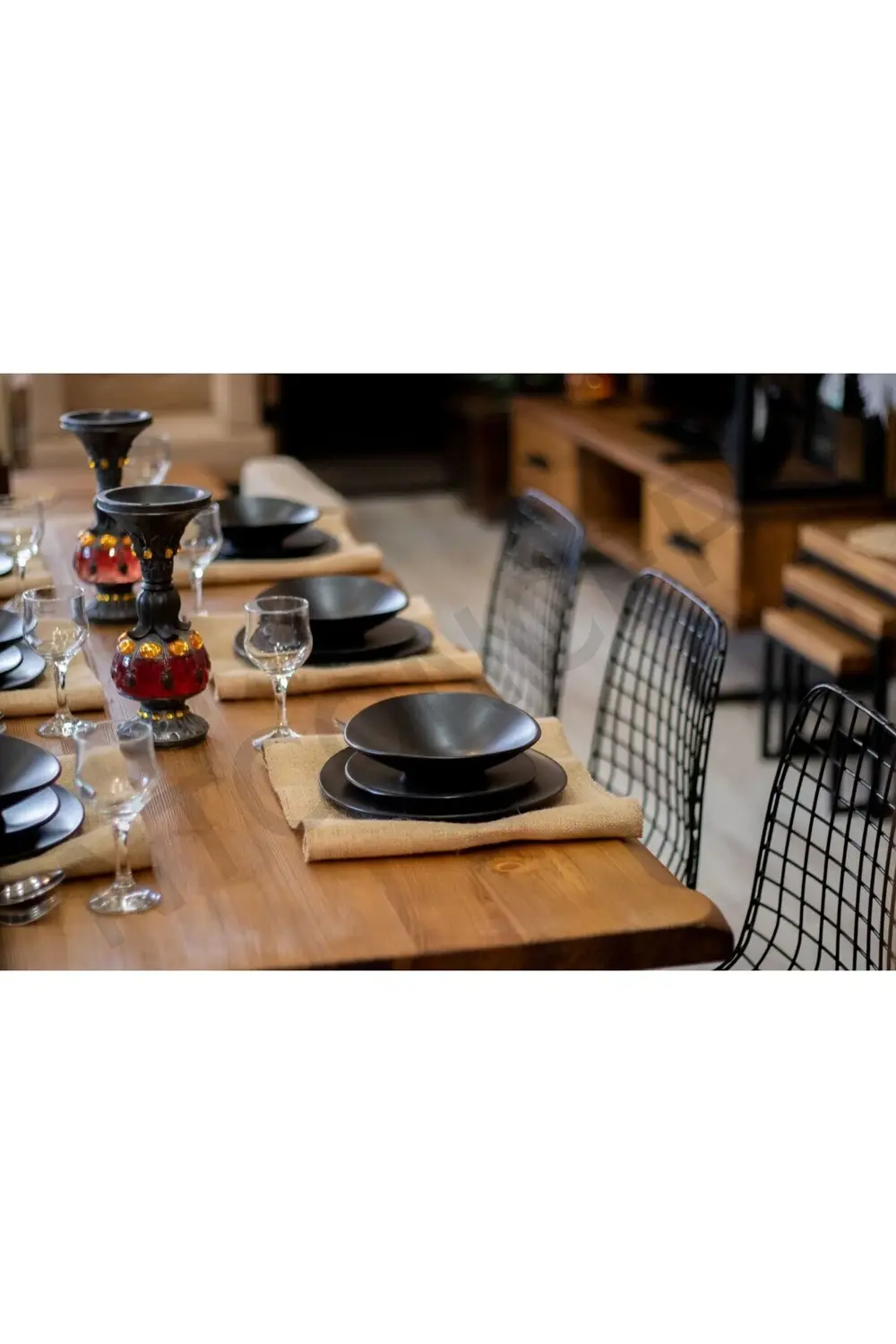 Ntconcept Doğal Ahşap Yemek Masası(60cm-120cm-h76cm)-Sadece Masa