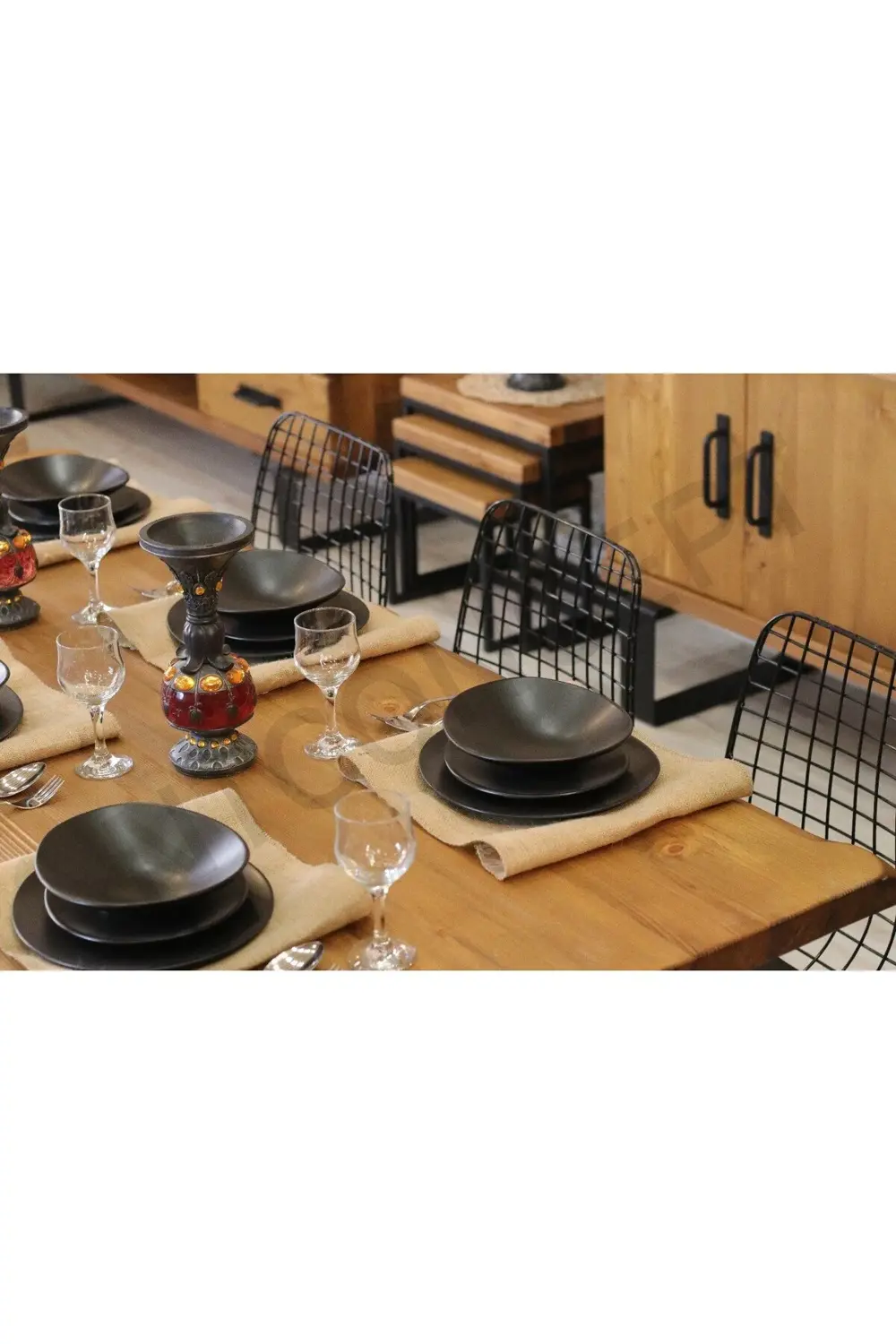 Nt Concept Ntconcept Doğal Ahşap Yemek Masası(85Cm-170Cm-H76cm)-Sadece Masa