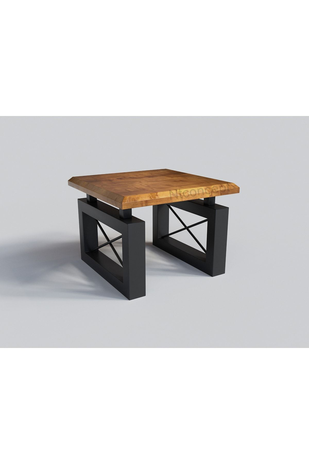 Nt Concept Ntconcept Ena Doğal Ahşap Sehpa(120Cm-120Cm)