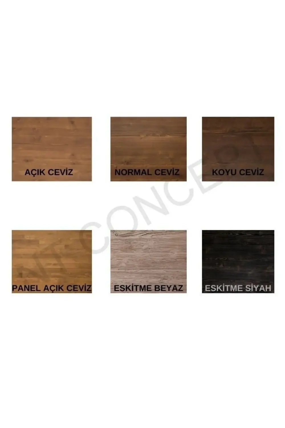 Ntconcept Ena Doğal Ahşap Sehpa(120CM-120CM)