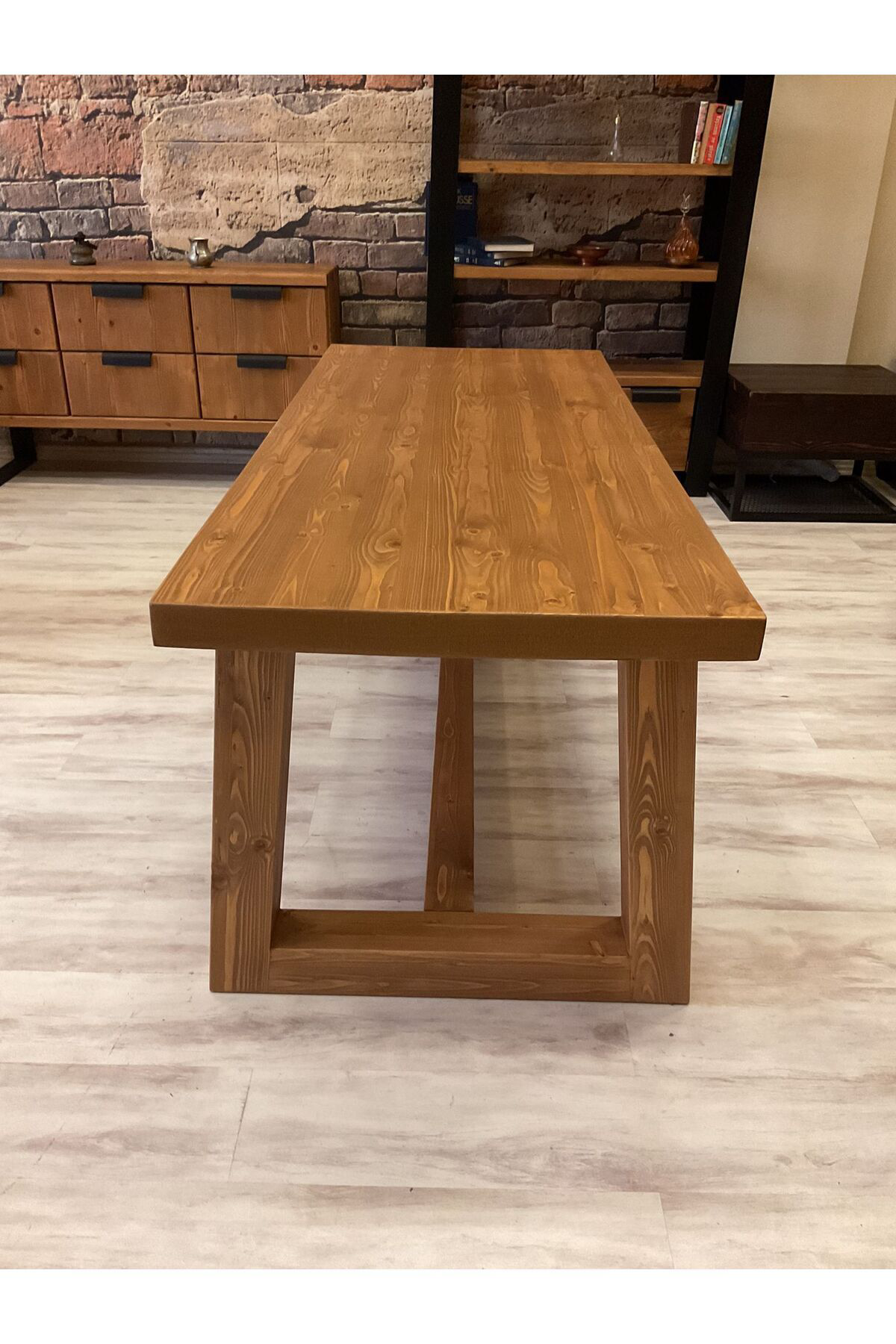 Ntcollection Ntconcept Farmhouse Doğal Ahşap Masif Yemek Masasi (80X220cm)