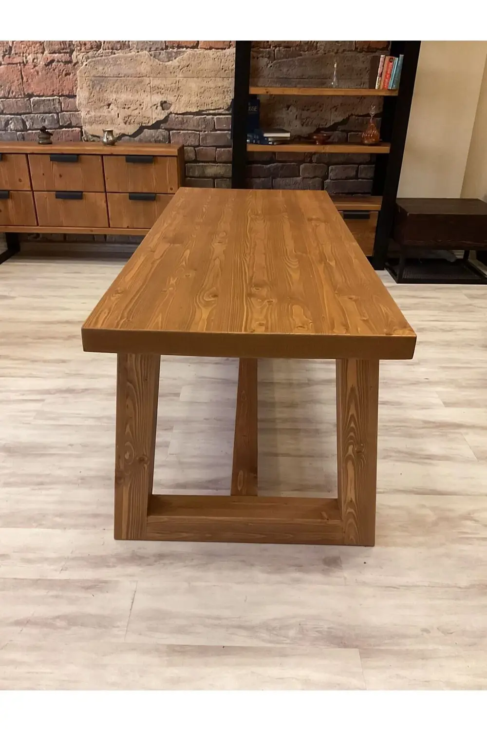 Ntcollection Ntconcept Farmhouse Doğal Ahşap Masif Yemek Masası (100X220cm)