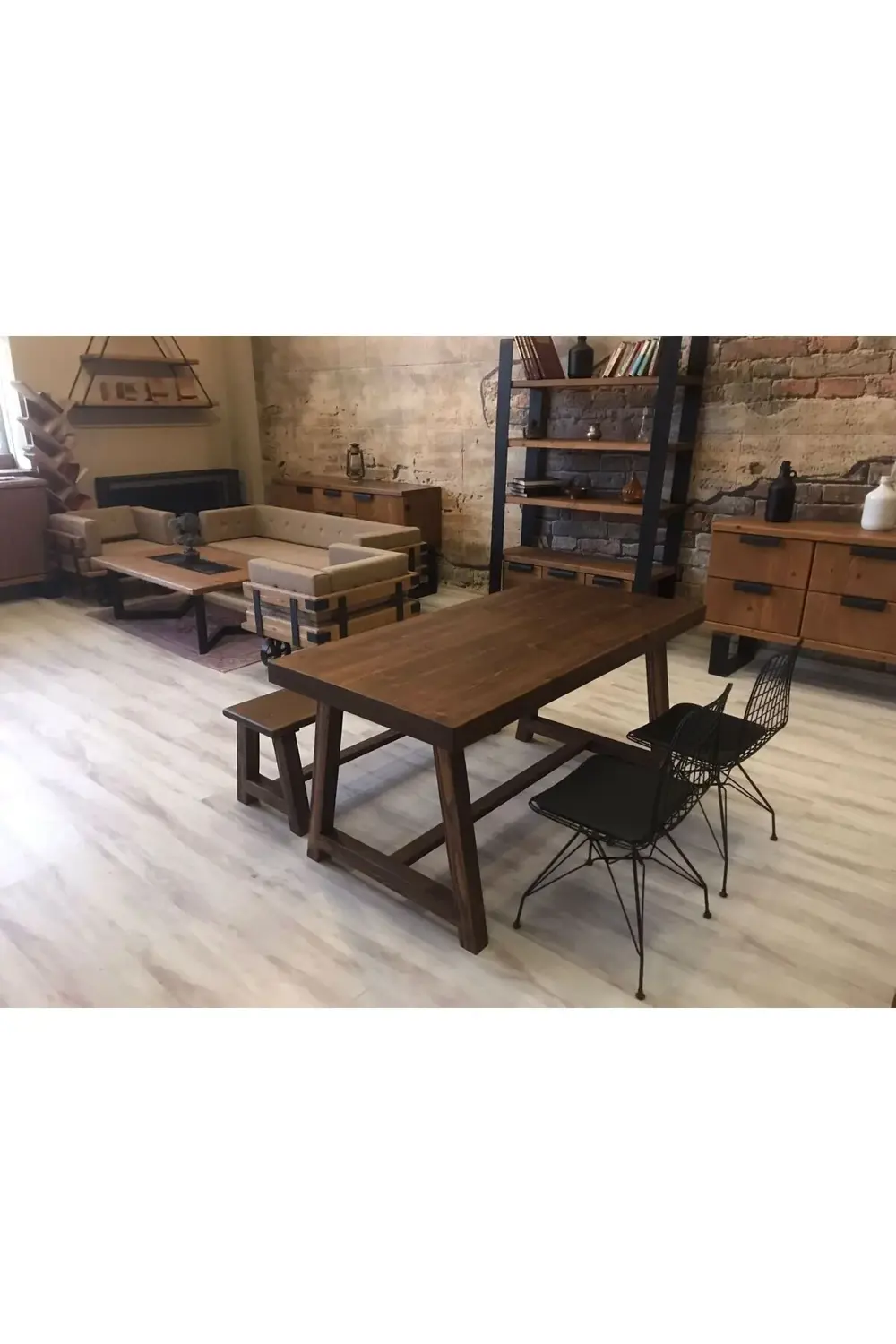 Ntcollection Ntconcept Farmlife Doğal Ahşap Masif Yemek Masası (85X140cm) Ntcollection Ntconcept Farmlife Doğal Ahşap Masif Yemek Masası (85X140cm)