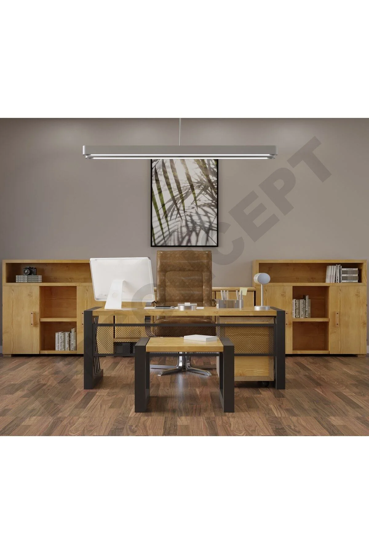 Ntconcept Foe Doğal Ahşap Ofis Ve Çalışma Odası Takımı-140'lık Takım Ntconcept Foe Doğal Ahşap Ofis Ve Çalışma Odası Takımı-140'lık Takım - Görsel 2