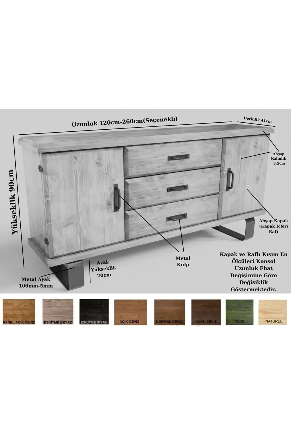 Nt Concept Ntconcept Foe Doğal Ahşap Ofis Ve Çalışma Odası Takımı-200'Lık Ta