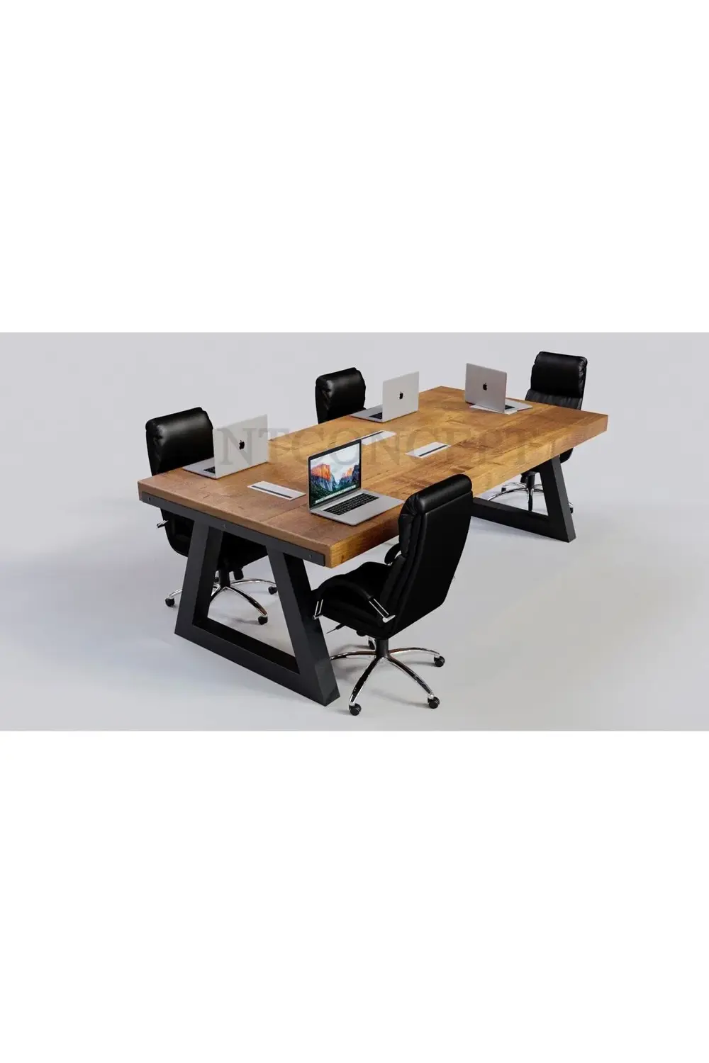 Nt Concept Ntconcept Hell Doğal Ağaç Toplantı Masası(120Cm-280Cm)