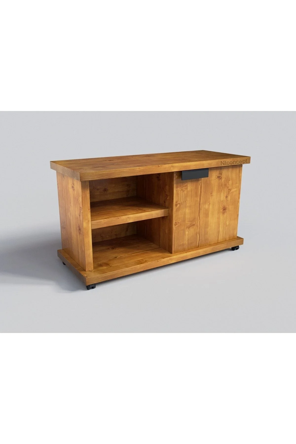 Ntconcept Inox Doğal Ağaç Keson(90CM-H60CM-41CM)