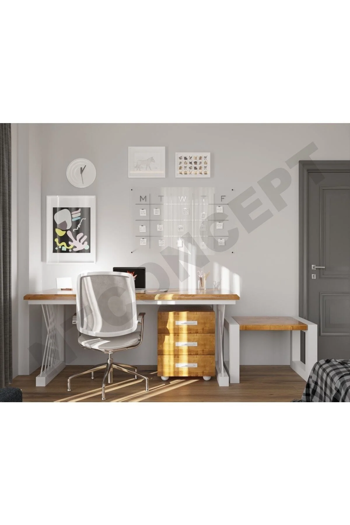 Ntconcept Ken Üçlü Ofis Ve Çalışma Odası Takımı-140'lık Takım