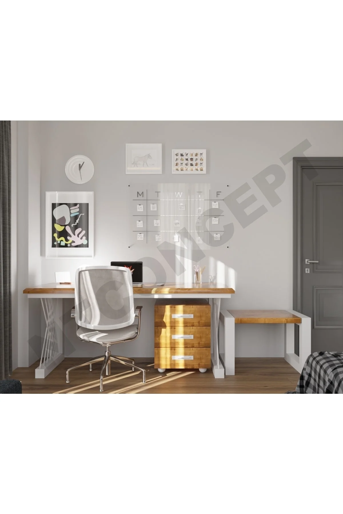 Ntconcept Ken Üçlü Ofis Ve Çalışma Odası Takımı-220'lik Takım