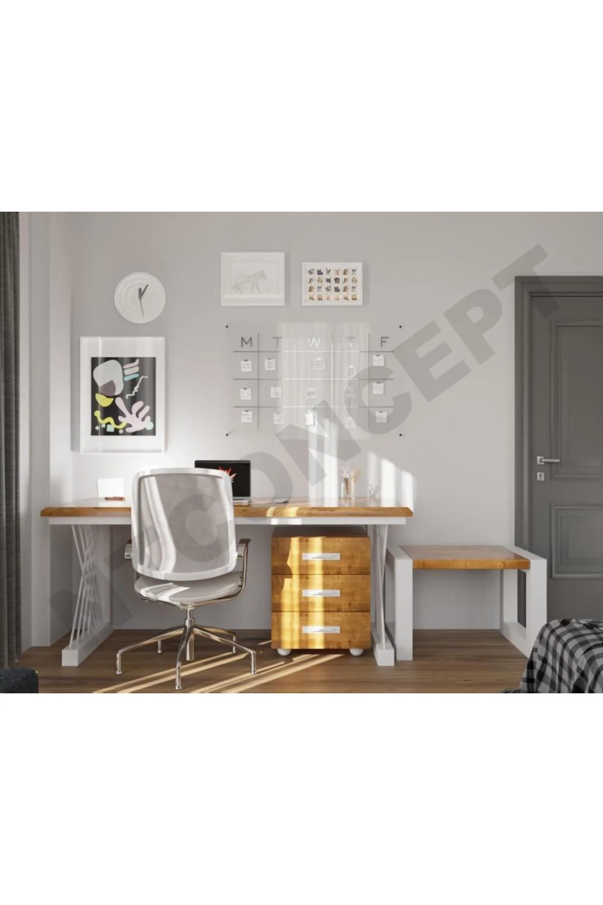 Ntconcept Ken Üçlü Ofis Ve Çalışma Odası Takımı-160'lık Takım