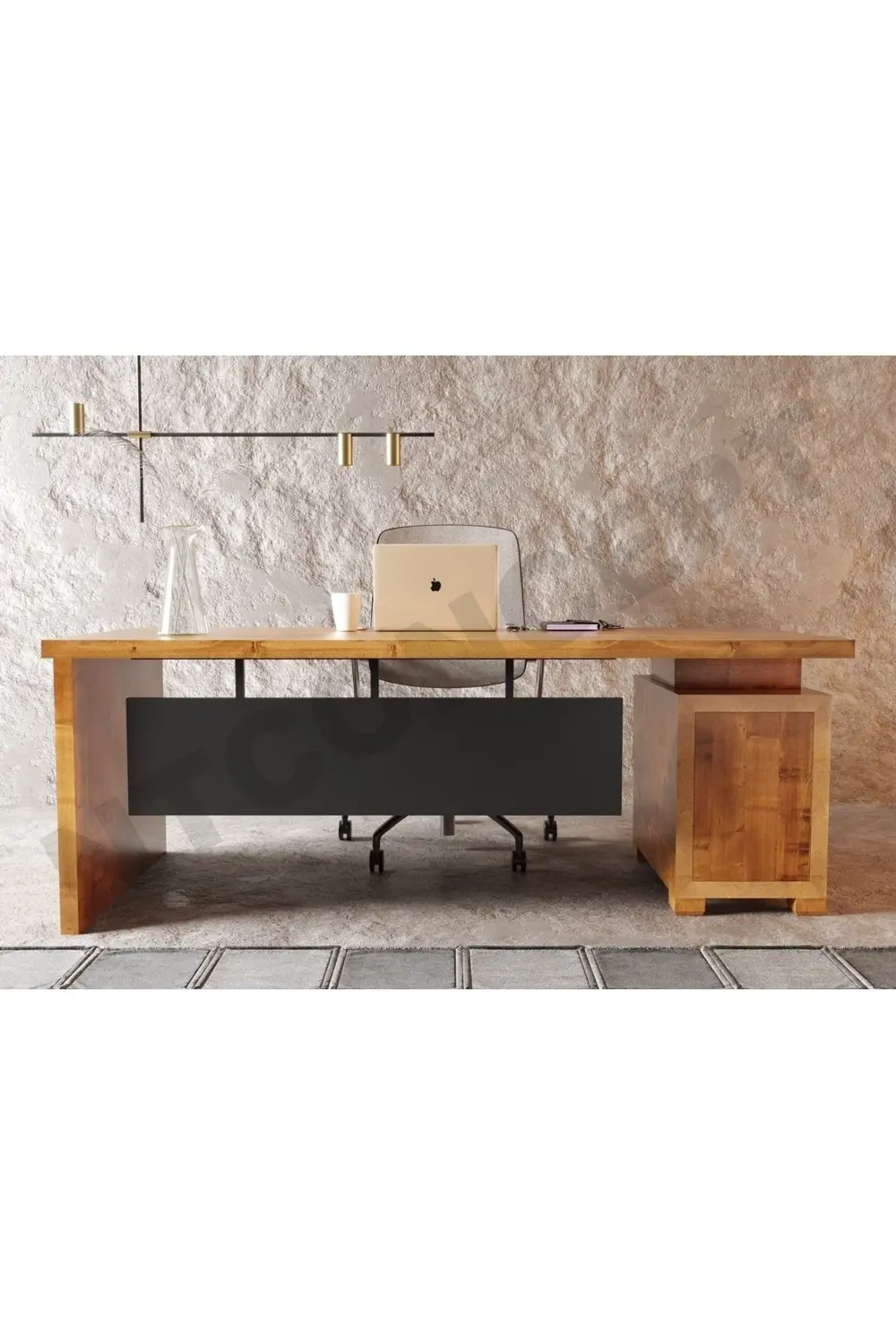 Ntconcept Kena Masif Ağaç Ofis Ve Çalışma Masası(75CM-160CM)