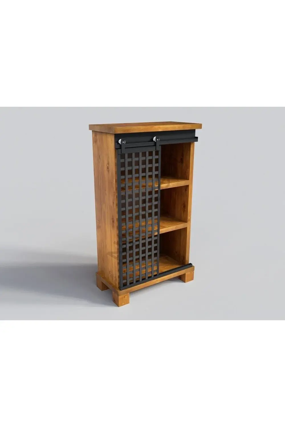 Nt Concept Ntconcept Lesha Doğal Ağaç Ofis Dolabı(80Cm-H150cm-41Cm)