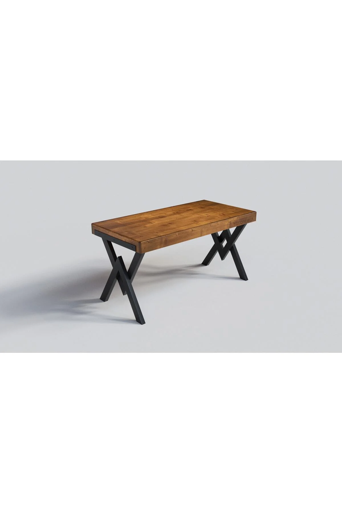 Ntconcept Lidya Doğal Ağaç Çalışma Masası(75CM-120CM)