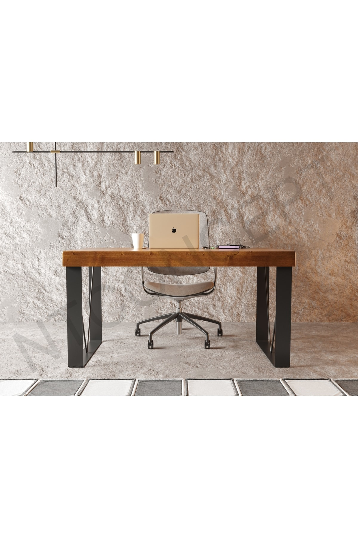 Nt Concept Ntconcept Lilienmasif Ağaç Ofis Ve Çalışma Masası(75Cm-160Cm)