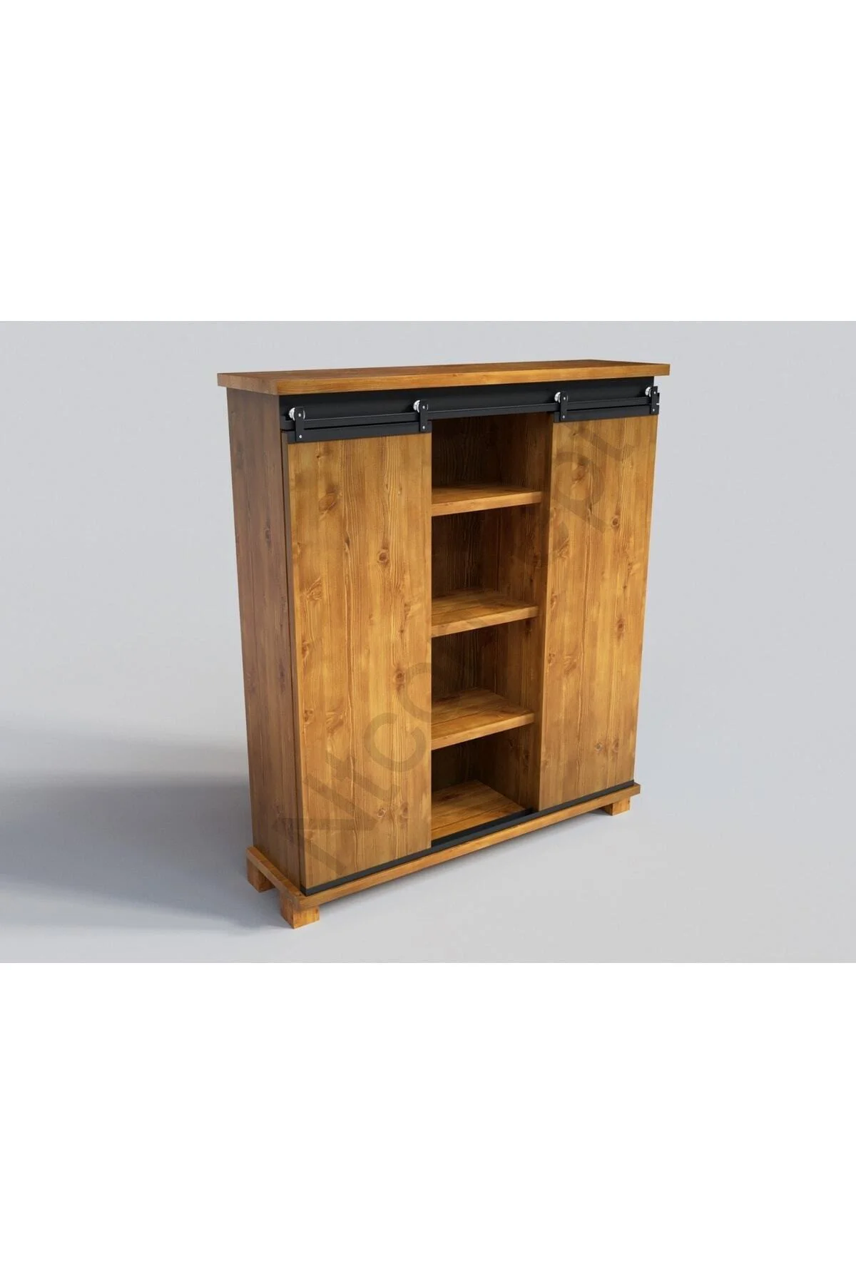 Ntconcept Liva Doğal Ağaç Ofis Kitaplık(200CM-H180CM-41CM)