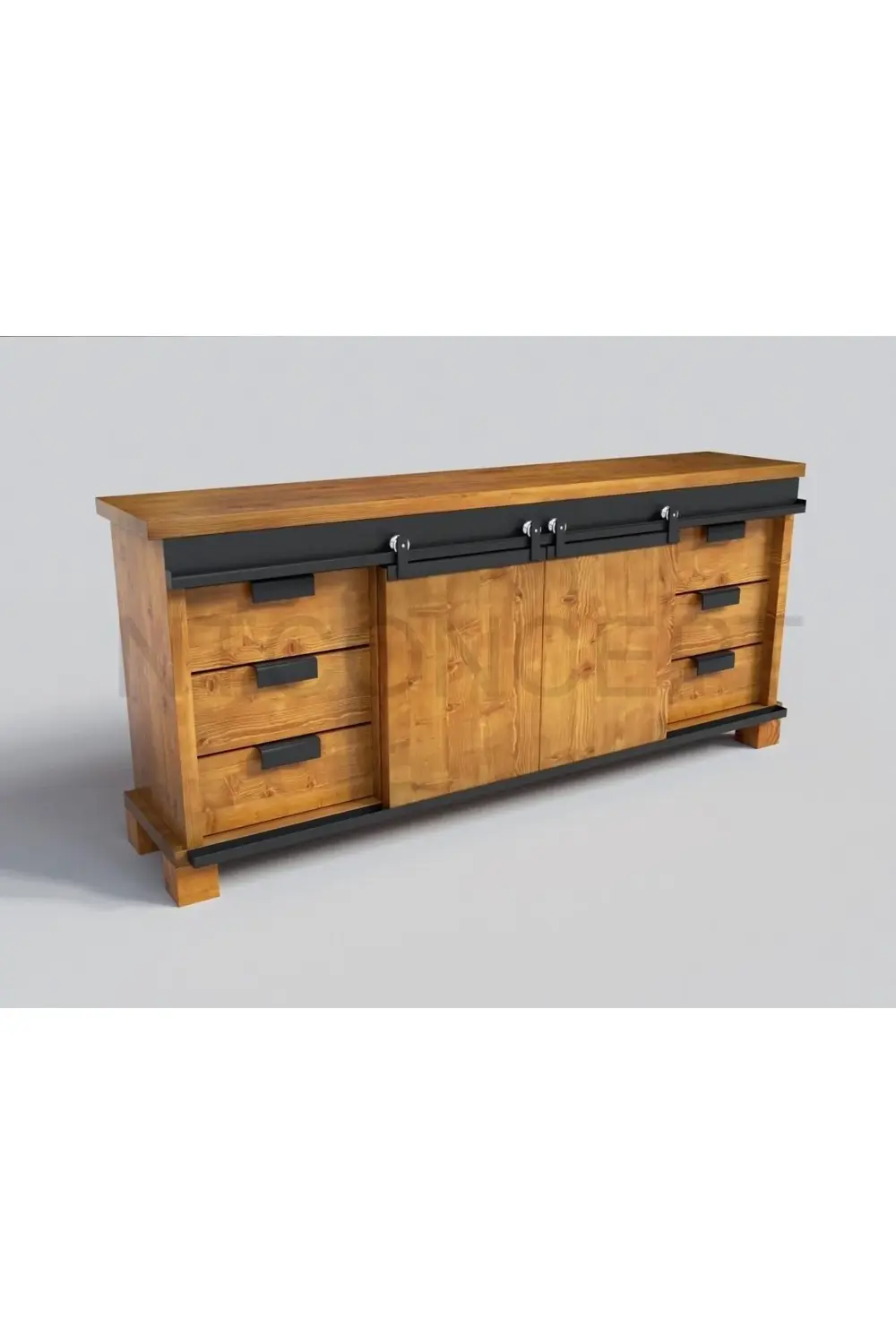 Ntconcept Liva Masif Ahşap Ofis Takımı(160cm'lik Takım)