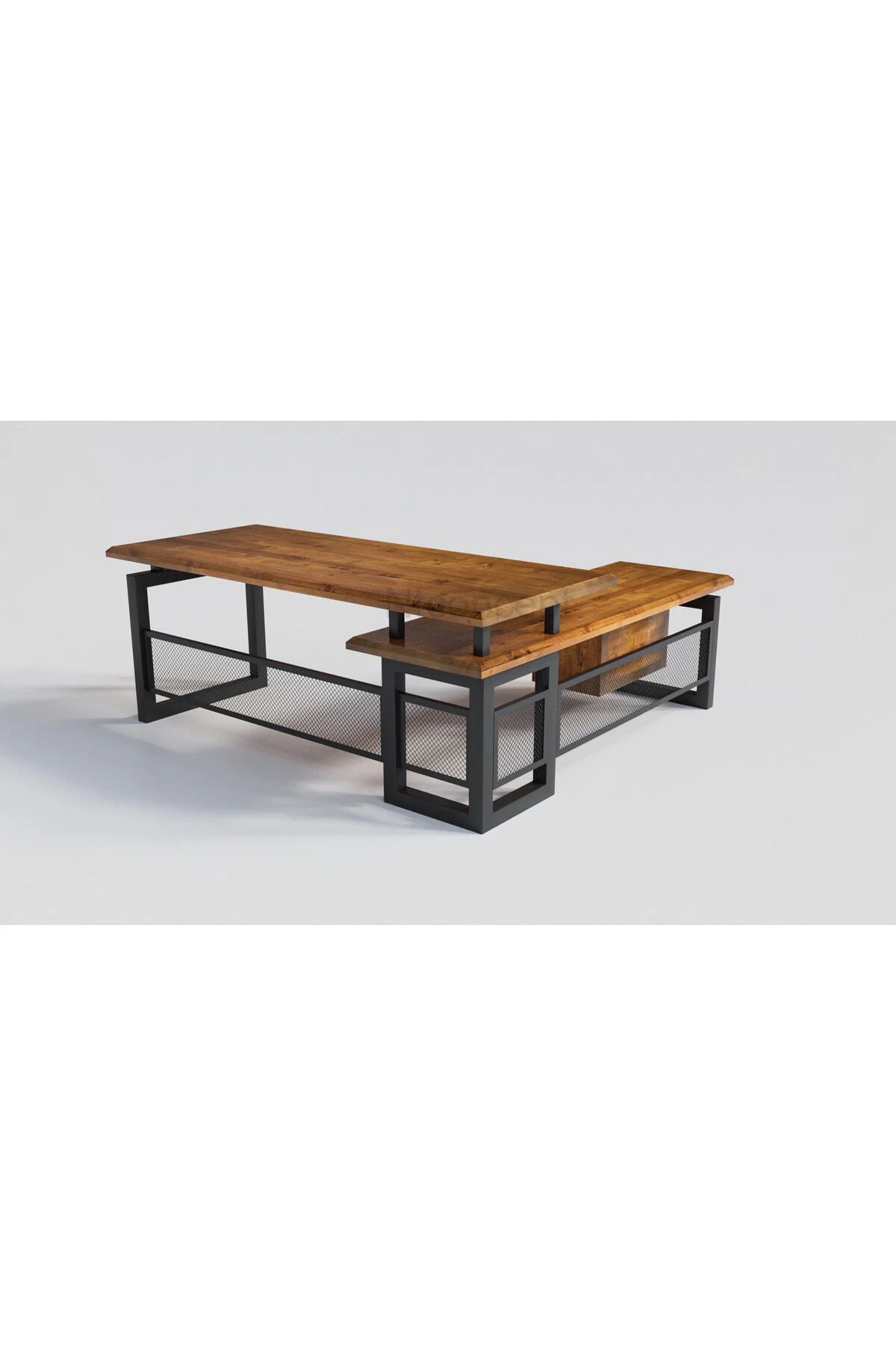 Ntconcept Loa Doğal Ağaç Modüllü Ofis Masası(85CM-220CM MODÜL)