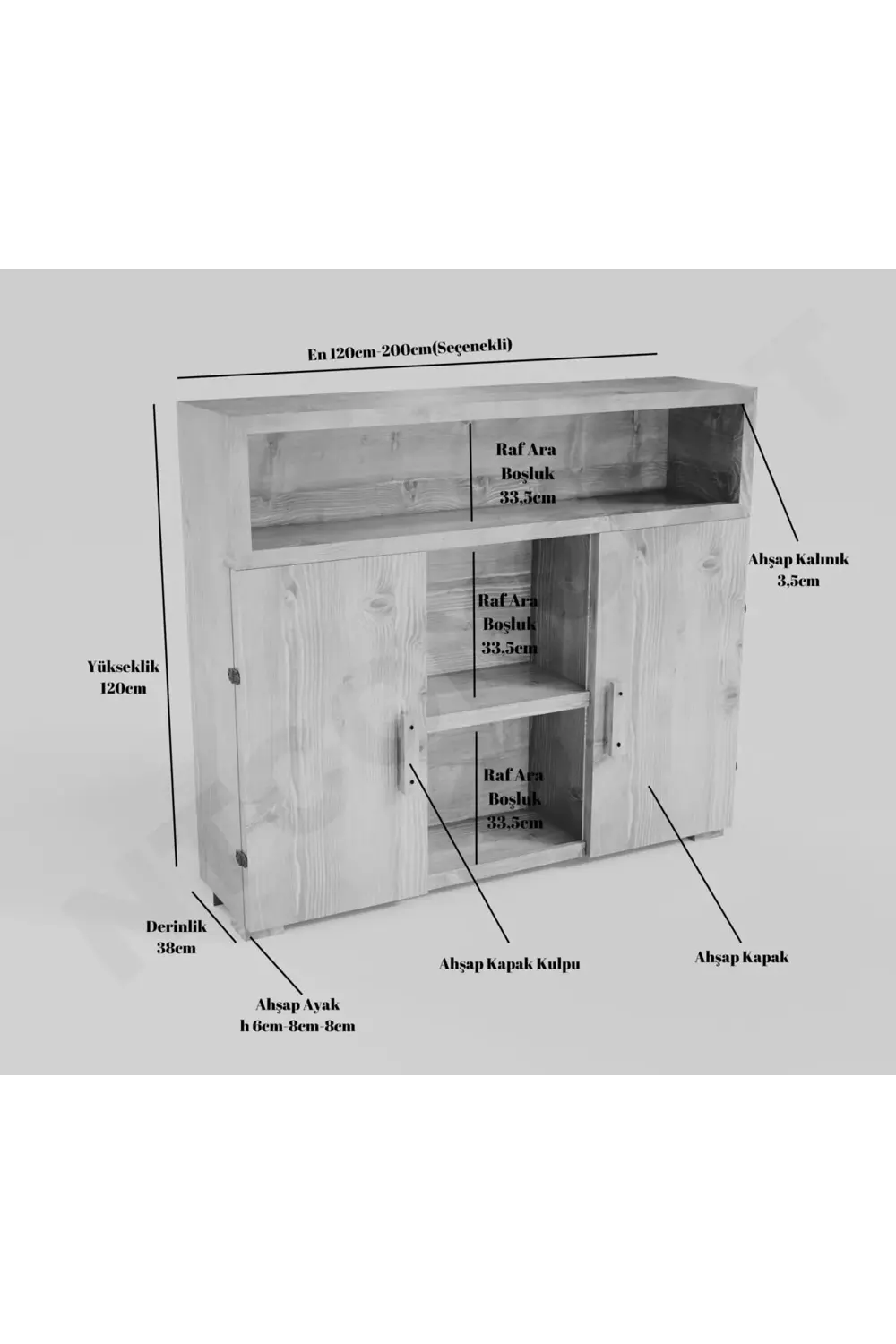 Nt Concept Ntconcept Lue Doğal Ahşap Ofis Ve Çalışma Odası Takımı-240'Lık Ta