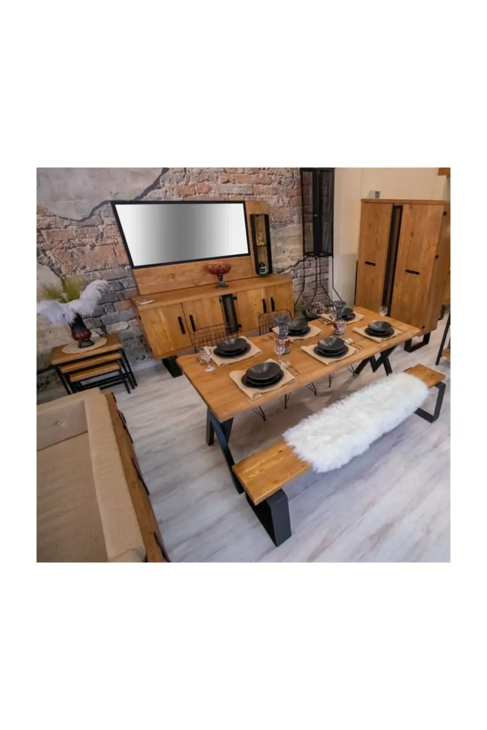 Ntconcept Masif Ağaç Bank 150 cm