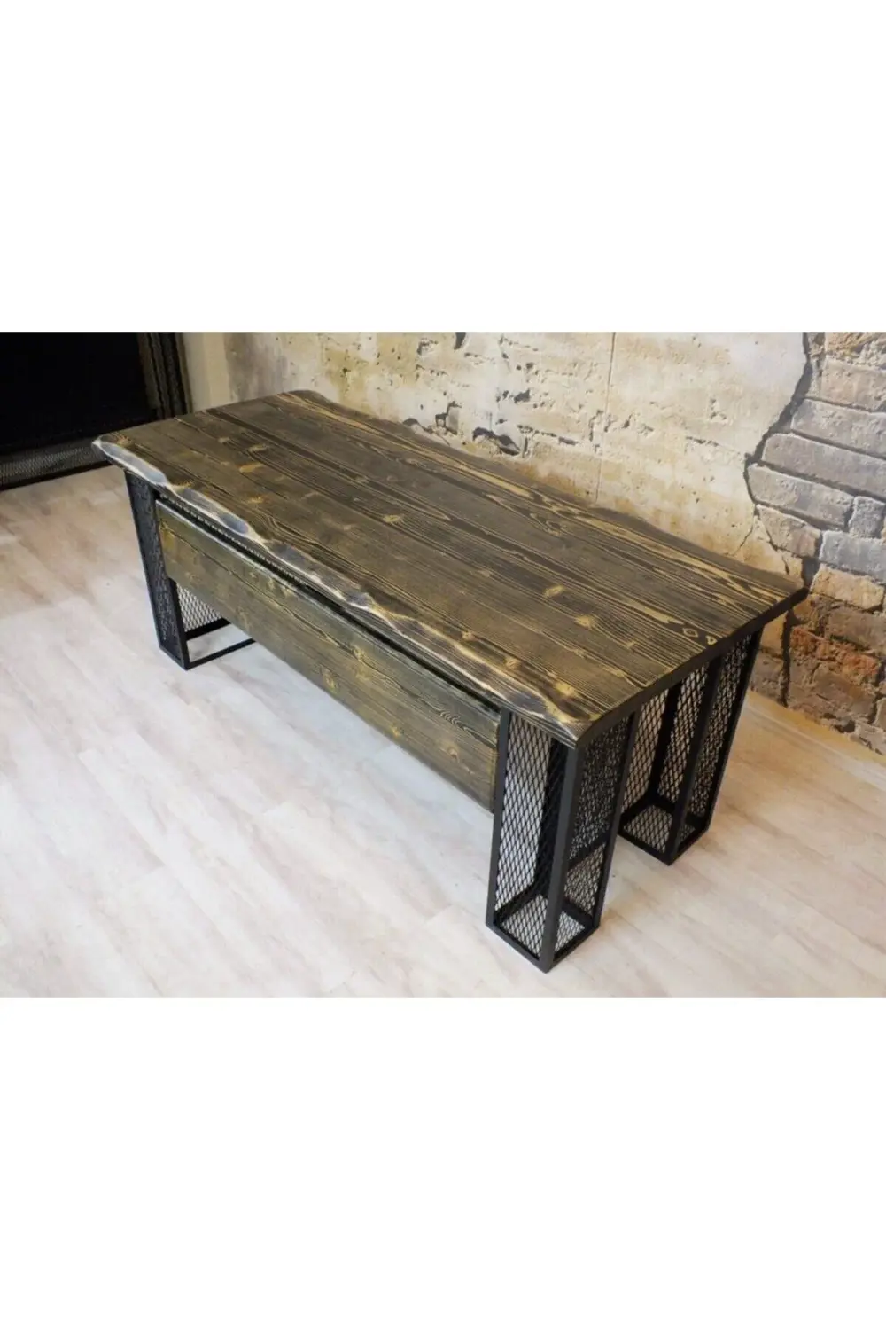 Nt Concept Ntconcept Masif Ağaç Ofis Ve Çalışma Masası(100Cm-260Cm)