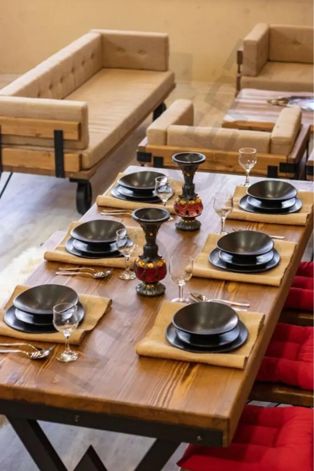 Ntconcept Masif Ağaç Yemek Masası - 100cm-200cm Masa