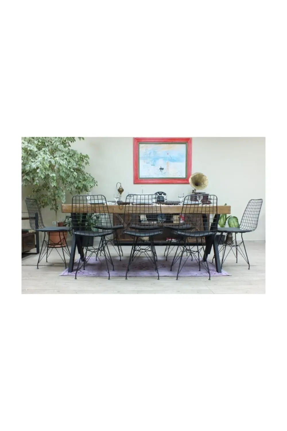 Nt Concept Ntconcept Masif Ağaç Yemek Masası - 85Cm-125Cm Masa