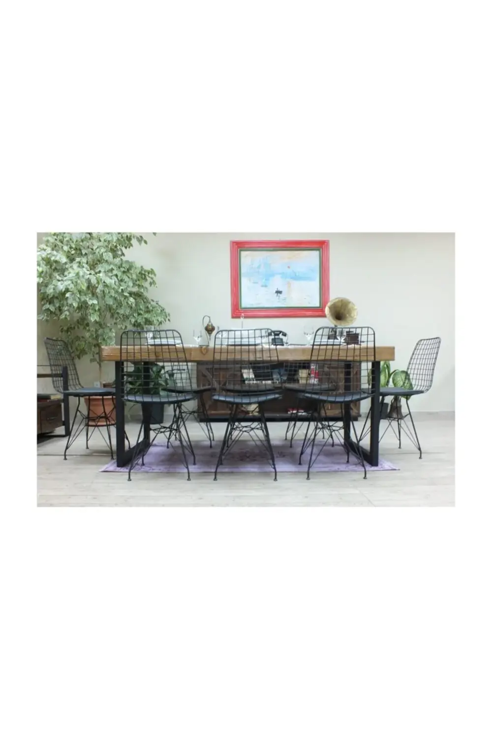 Nt Concept Ntconcept Masif Ağaç Yemek Masası - 85Cm-200Cm Masa