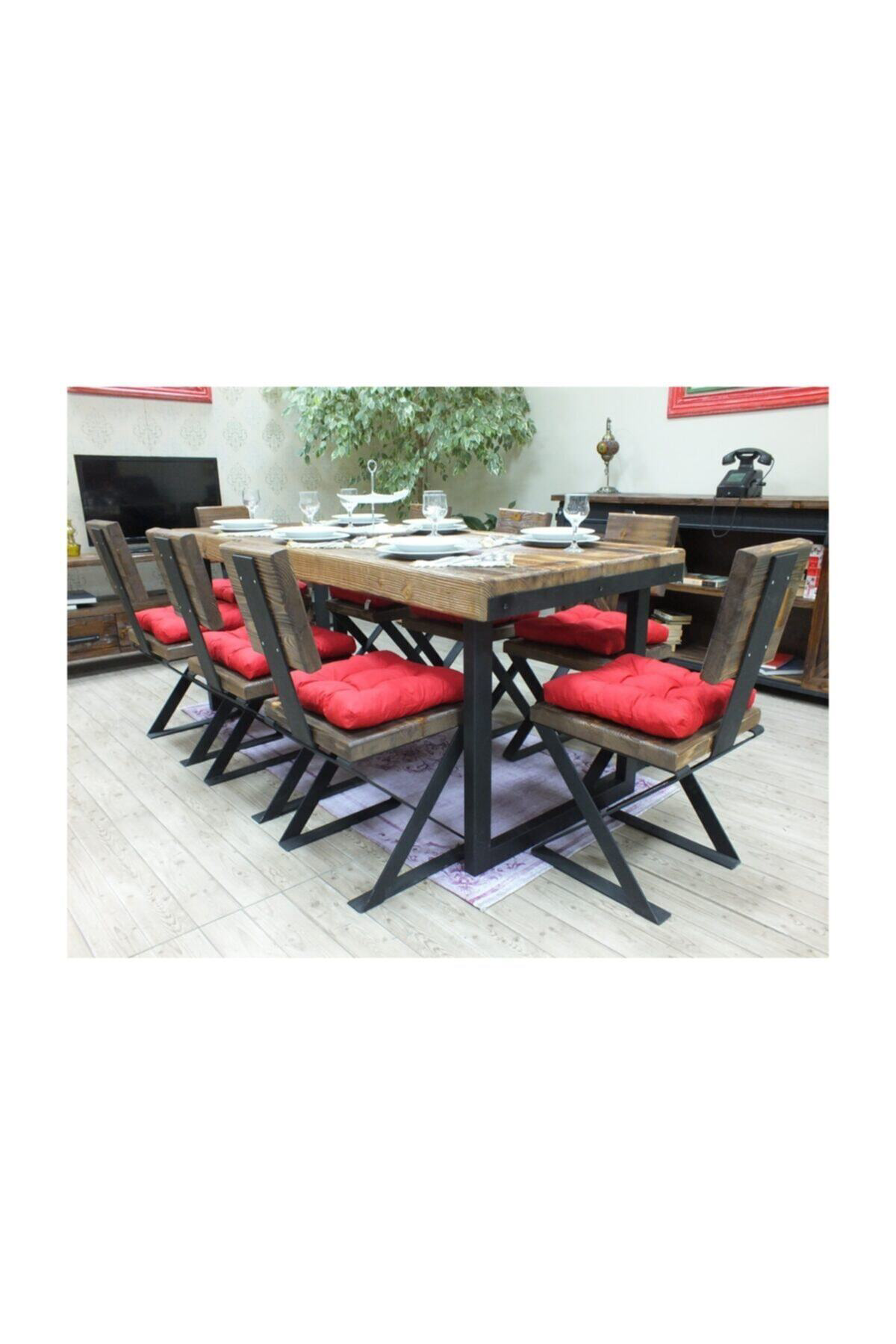 Nt Concept Ntconcept Masif Ağaç Yemek Masası - 100Cm-200Cm Masa