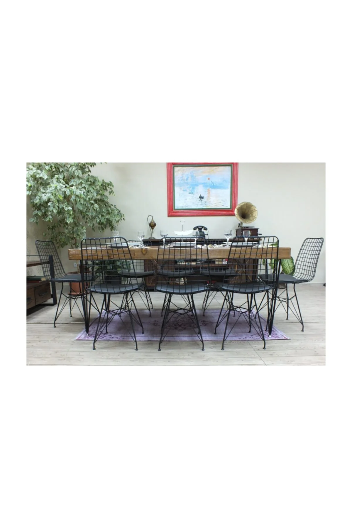 Ntconcept Masif Ağaç Yemek Masası - 85cm-150cm Masa Ntconcept Masif Ağaç Yemek Masası - 85cm-150cm Masa