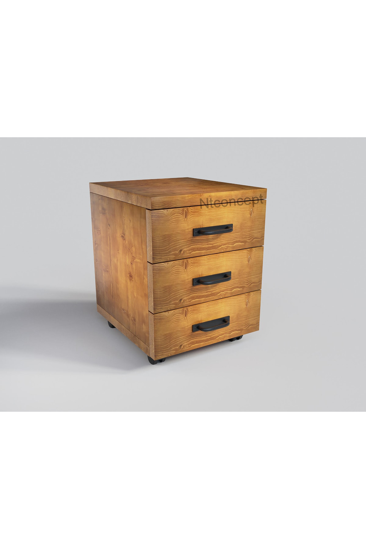 Nt Concept Ntconcept Masif Ağaç Ofis Dörtlü Takım-140Cm-Renk Seçenekli