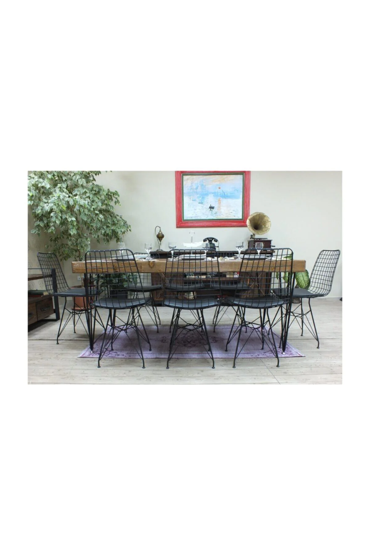 Ntconcept Masif Ağaç Yemek Masası - 85cm-185cm Masa - Görsel 10