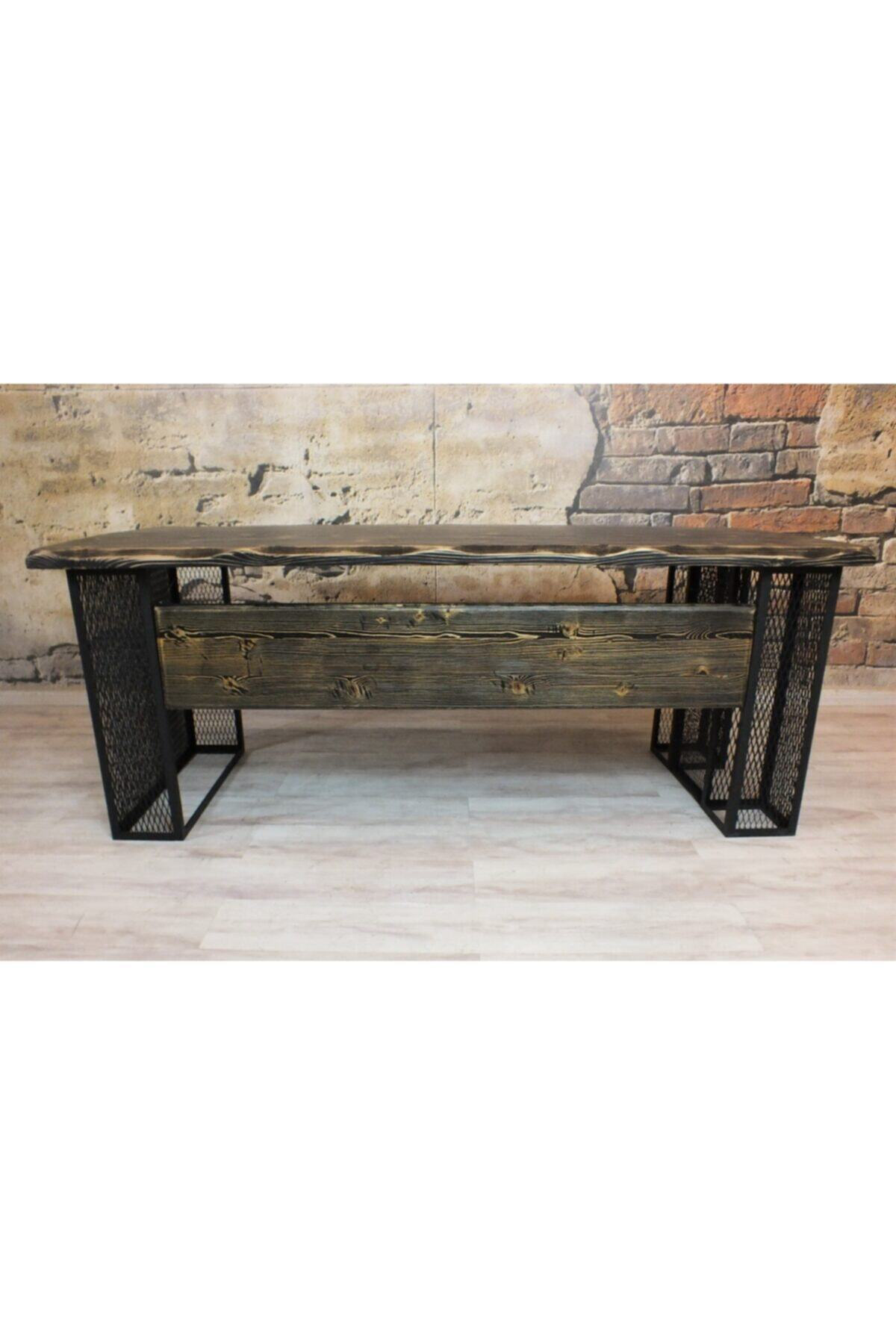 Nt Concept Ntconcept Masif Ağaç Ofis Ve Çalışma Masası 100 Cm-200 Cm