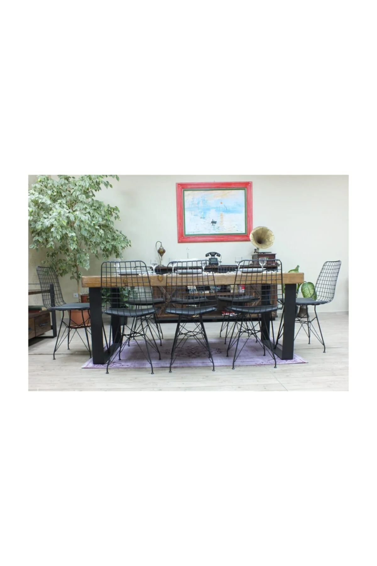 Ntconcept Masif Ağaç Yemek Masası - 100cm-200cm Masa - Görsel 10