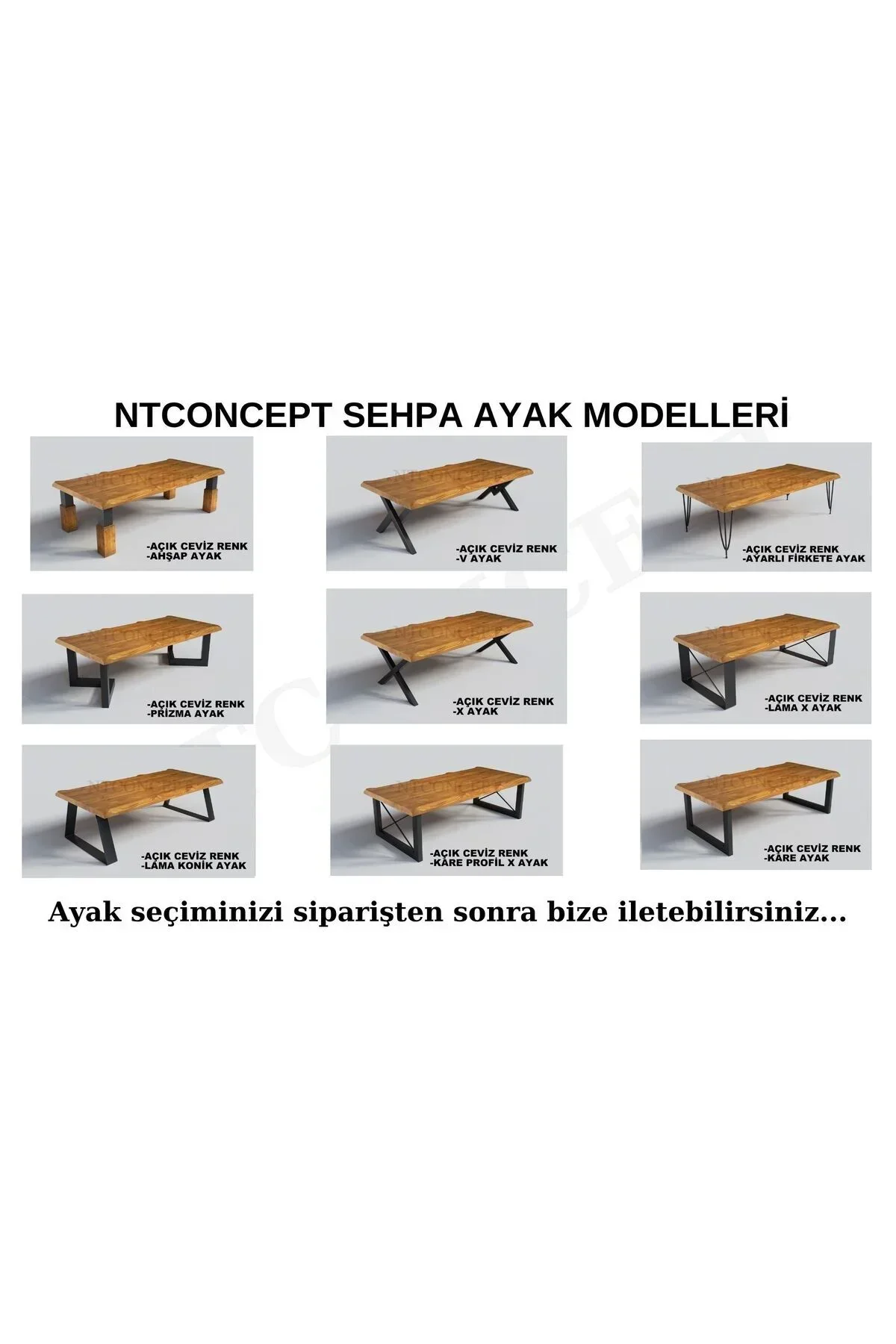 Ntconcept Masif Ağaç Bahçe Masası(75cm-100cm) - Görsel 13