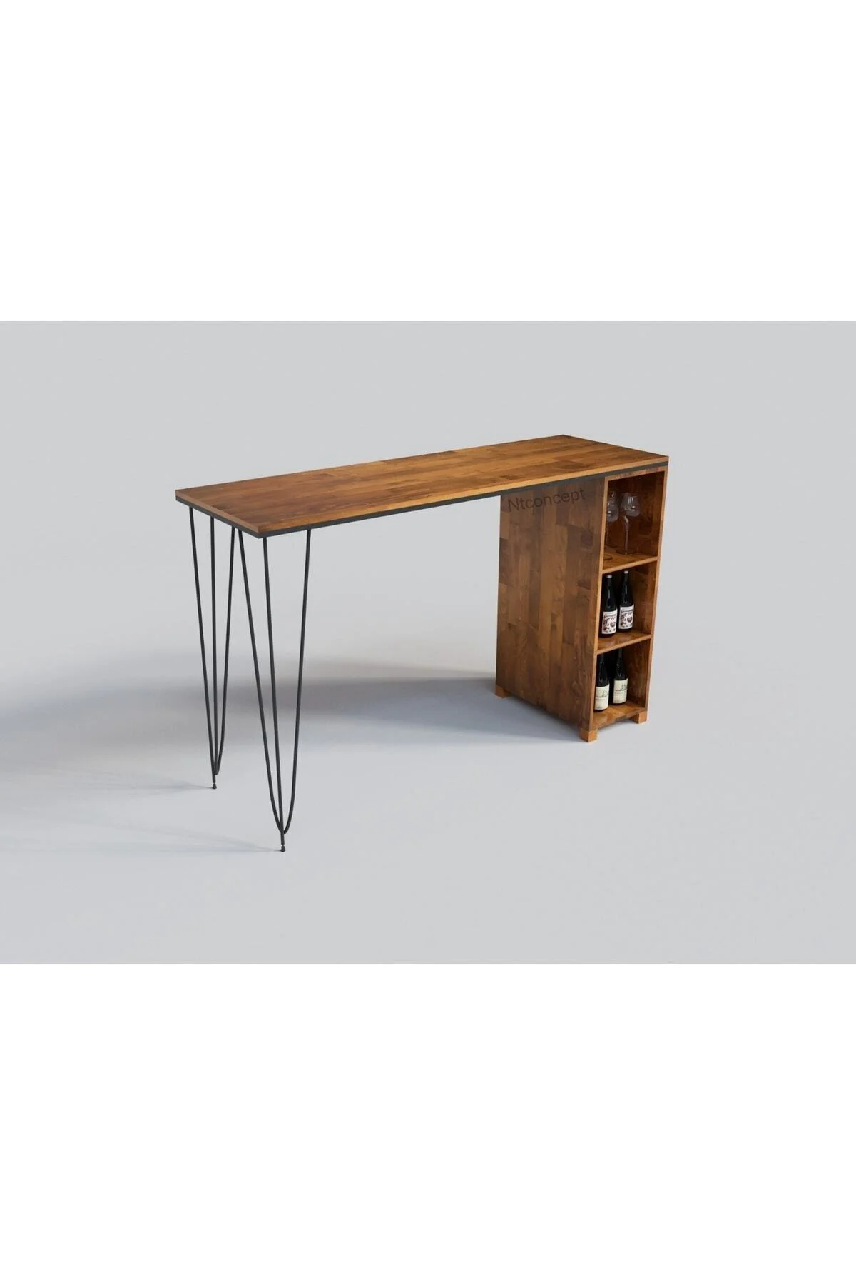 Masif Ahşap Mutfak Ve Bar Masası 120cm-60cm-h105cm
