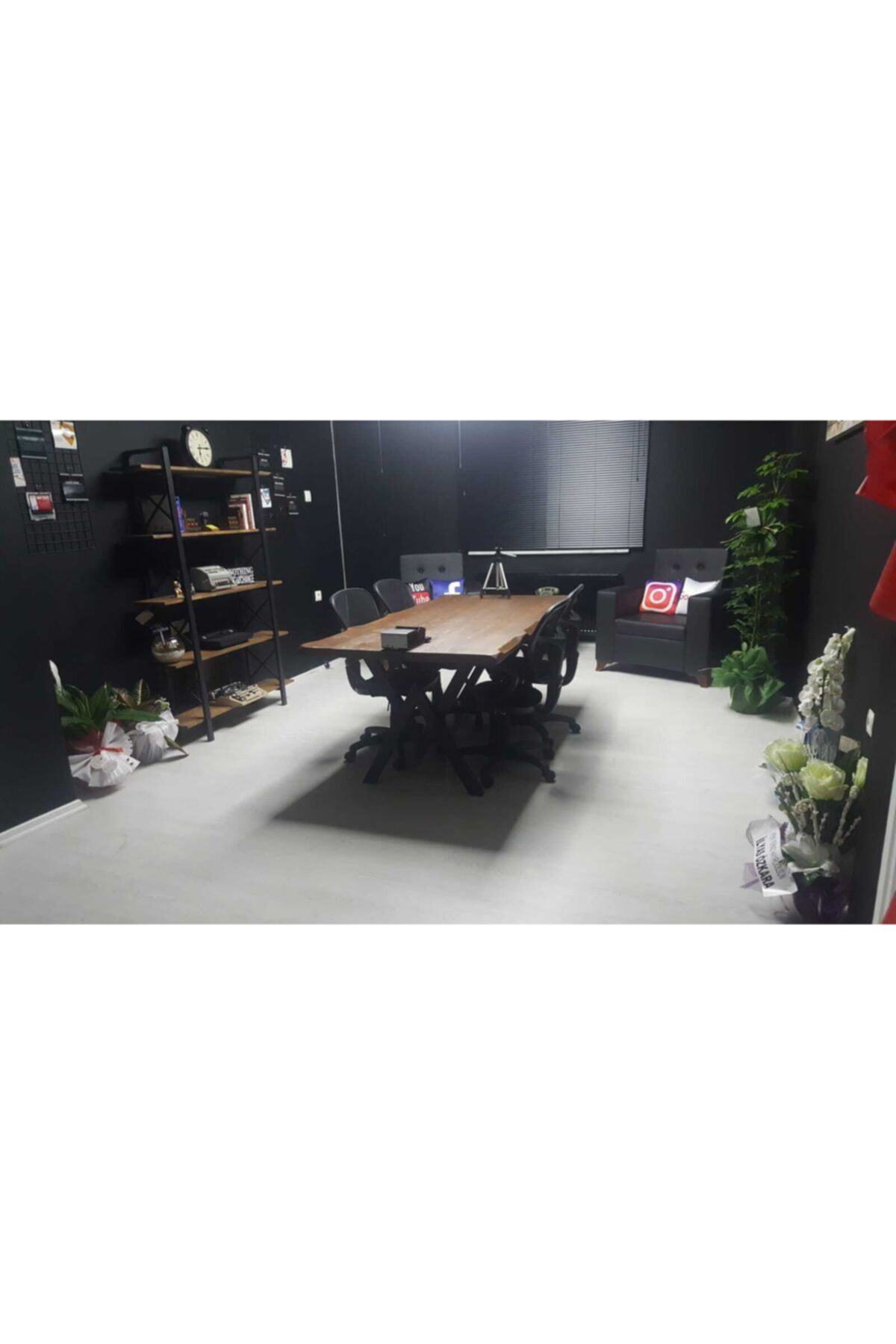 Nt Concept Ntconcept Masif Doğal Ağaç Toplantı Ve Ofis Masası(100Cm-210Cm)