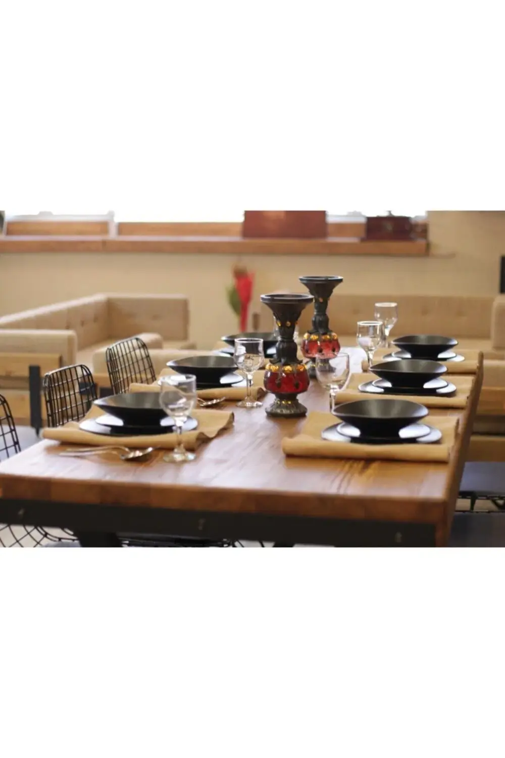 Ntconcept Mira Masif Ahşap Yemek Masası - 60cm-120cm Masa