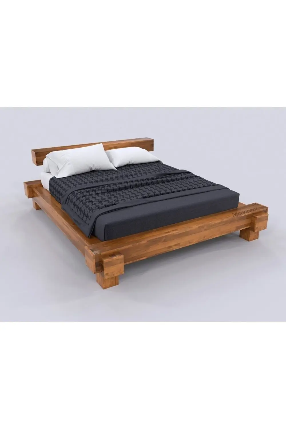 Ntconcept Mirna Doğal Ağaç Karyola(160CM-200CM)