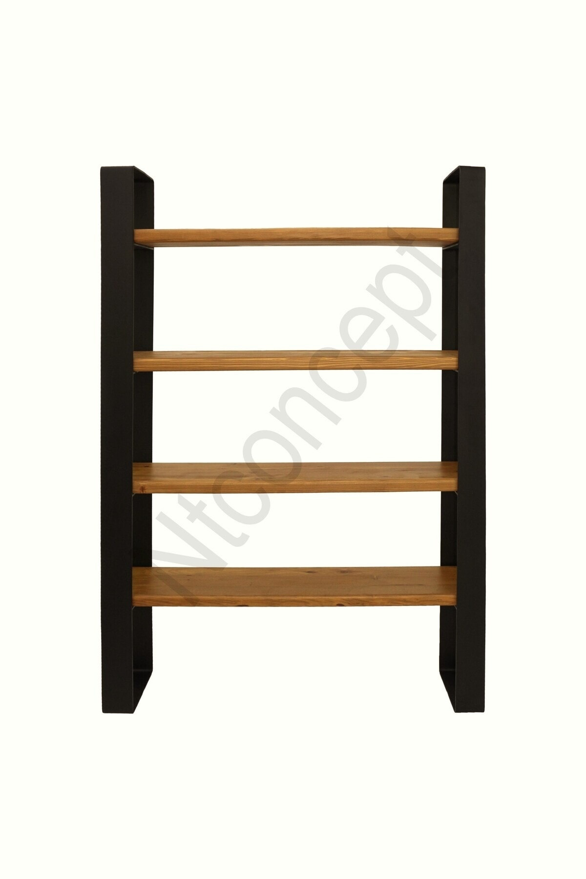 Nt Concept Ntconcept Nia Masif Ağaç Kitaplık-Vitrin(En 120Cm-Yükseklik 180Cm