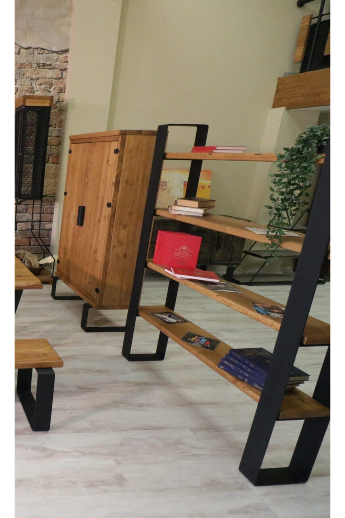 Nt Concept Ntconcept Nia Masif Ağaç Ofis Kitaplığı