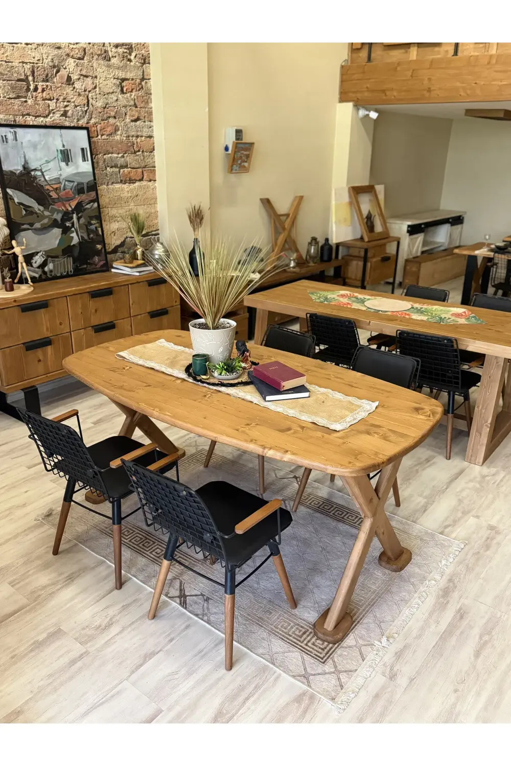 Nt Concept Ntconcept Nova Doğal Ahşap Sandalyeli Masa Takımı