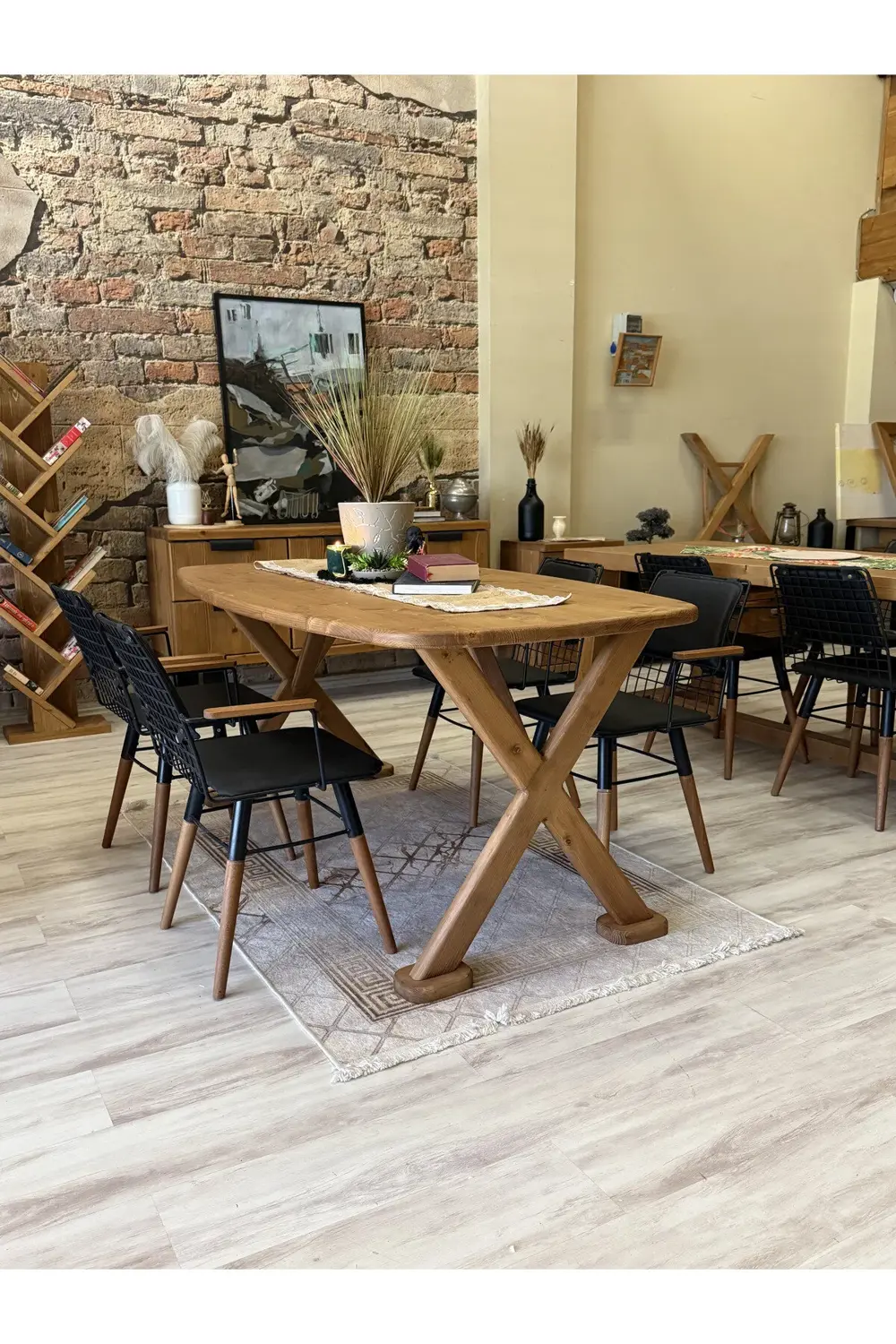 Nt Concept Ntconcept Nova Doğal Ahşap Sandalyeli Masa Takımı