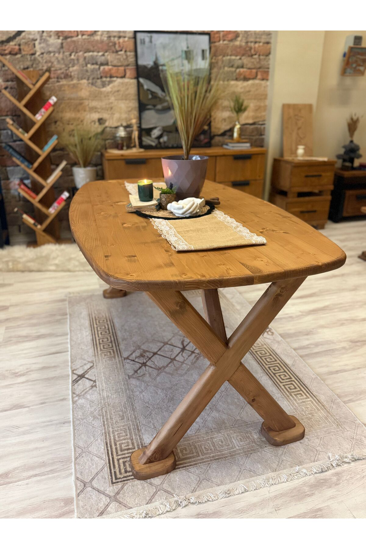 Ntcollection Ntconcept Nova Doğal Ahşap Masif Yemek Masasi