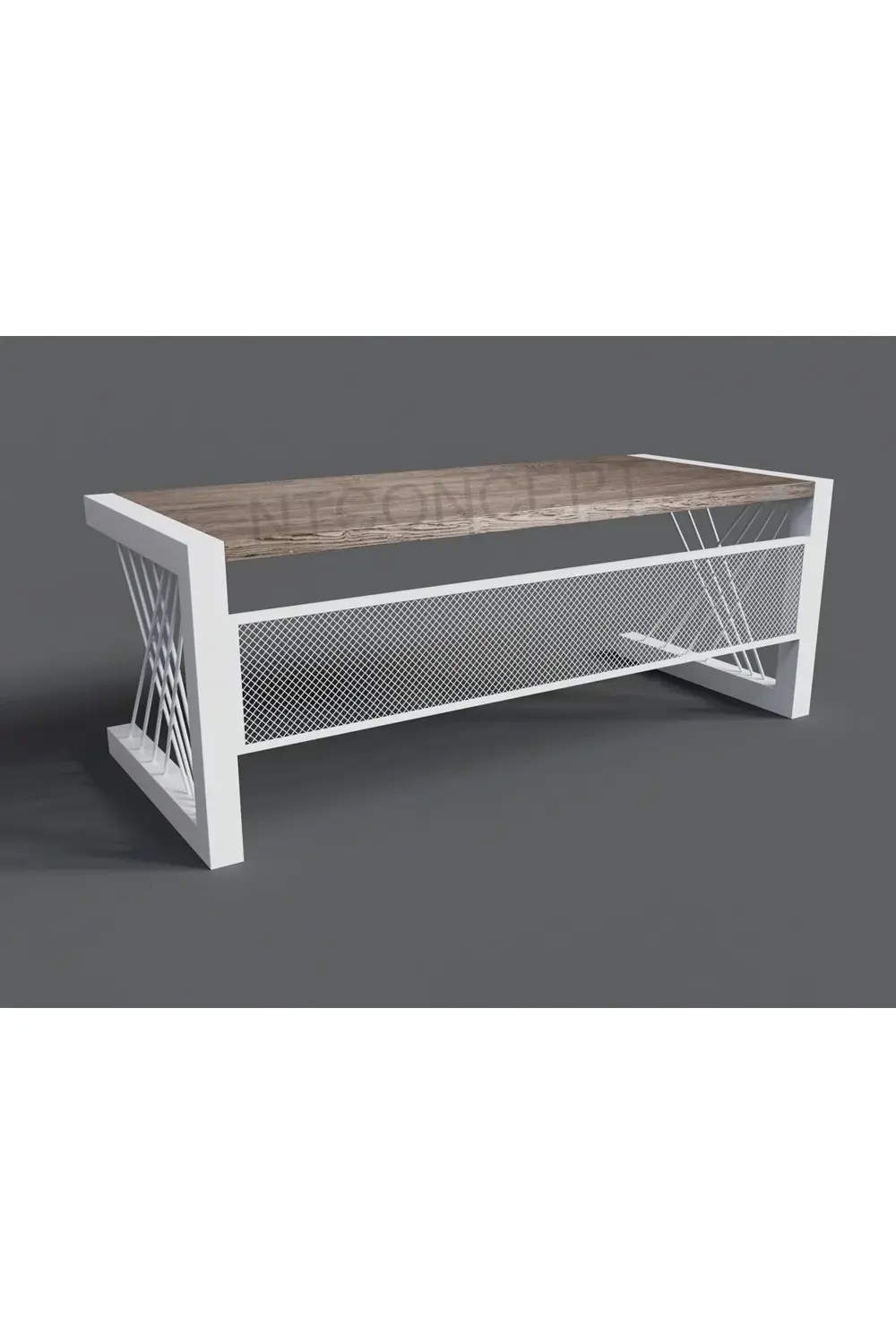 Nt Concept Ntconcept Orka Doğal Ahşap Ofis Ve Çalışma Odası Takımı-200'Lık T