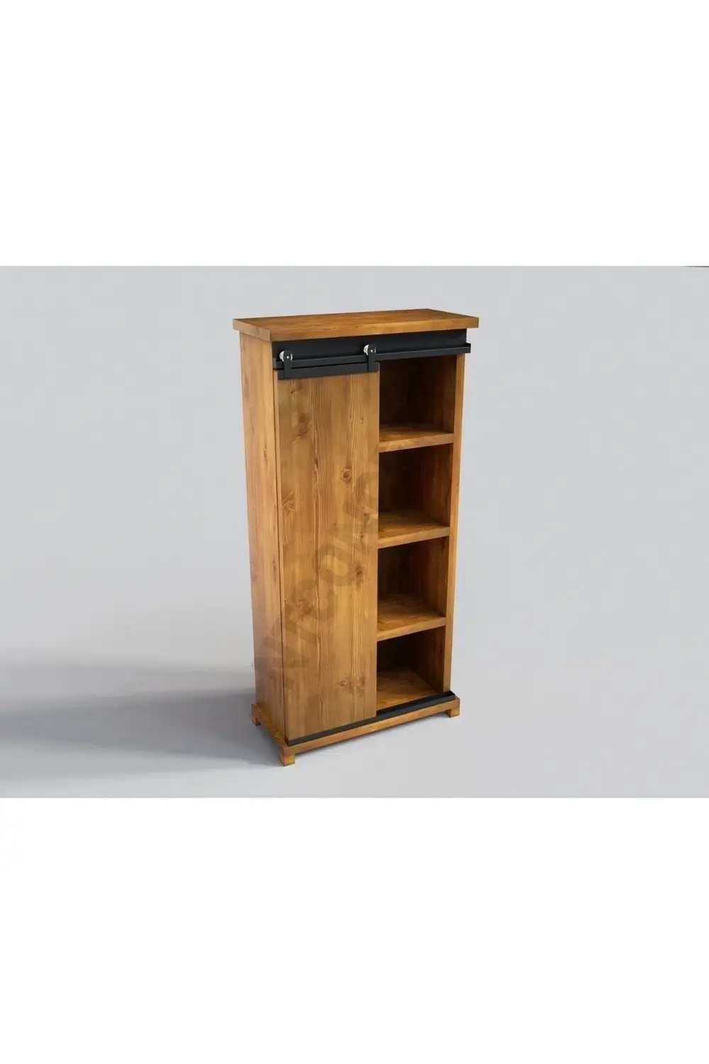 Nt Concept Ntconcept Tien Doğal Ahşap Ray Kapak Dolap(En100cm-Yükseklik 120C