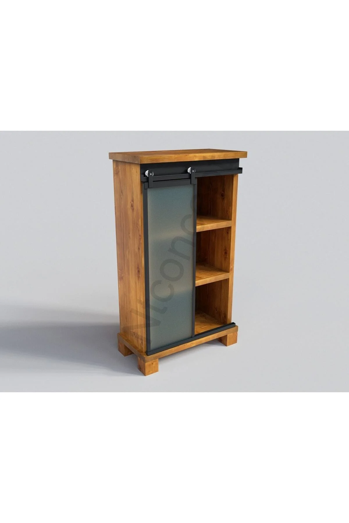 Ntconcept Ting Doğal Ağaç Ofis Dolabı(80CM-H150CM-41CM)